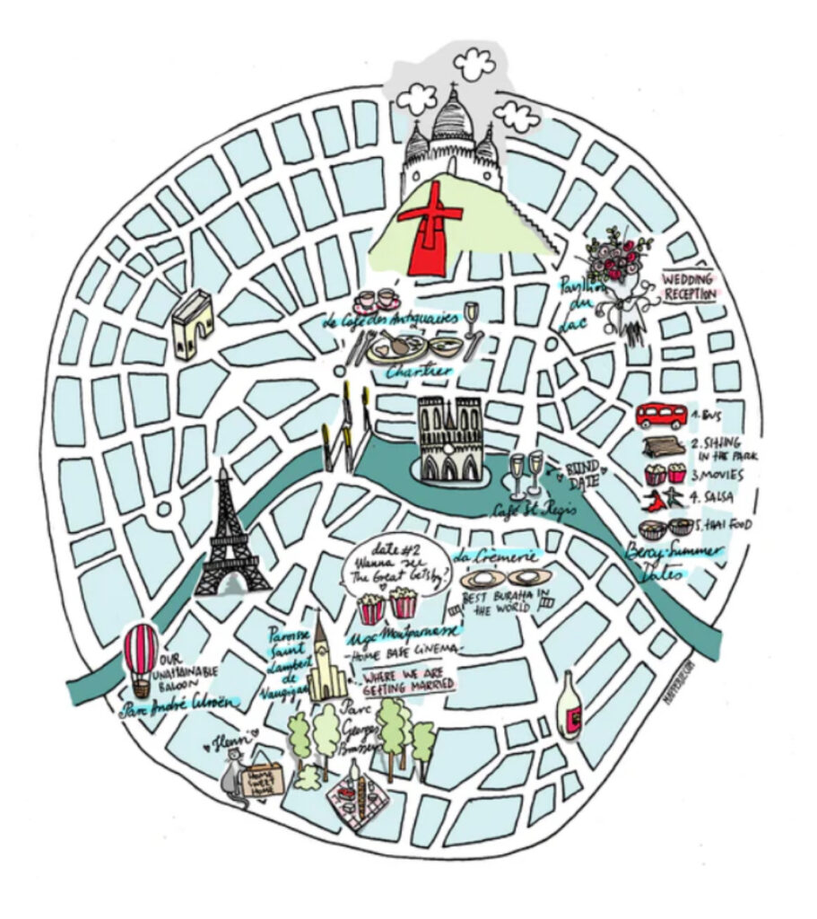 Finding joy in the tiny details of Paris… all on a map!